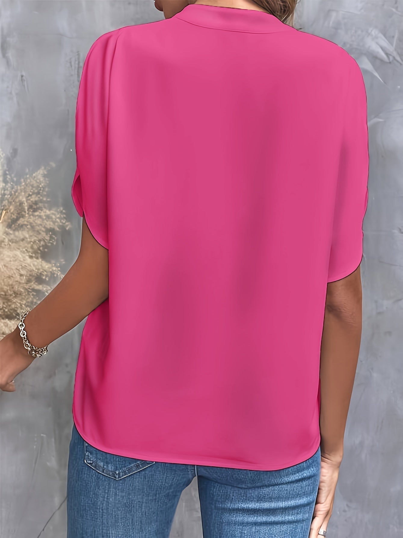 Melanie - Classic V-Neck Blouse