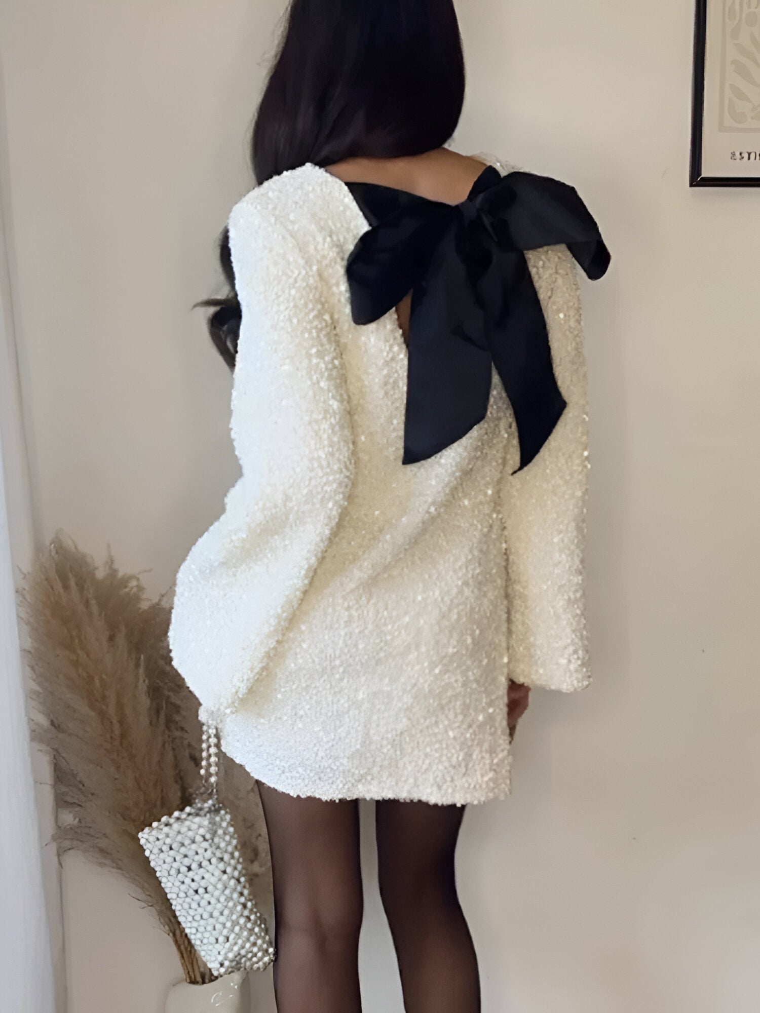 Lindsey | Textured White Mini Dress