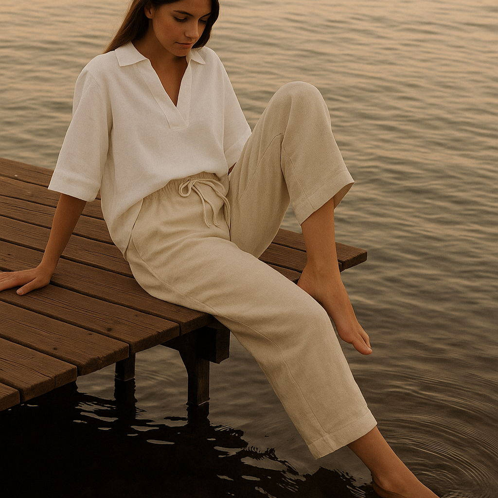 Surya | Elegant Linen Blouse