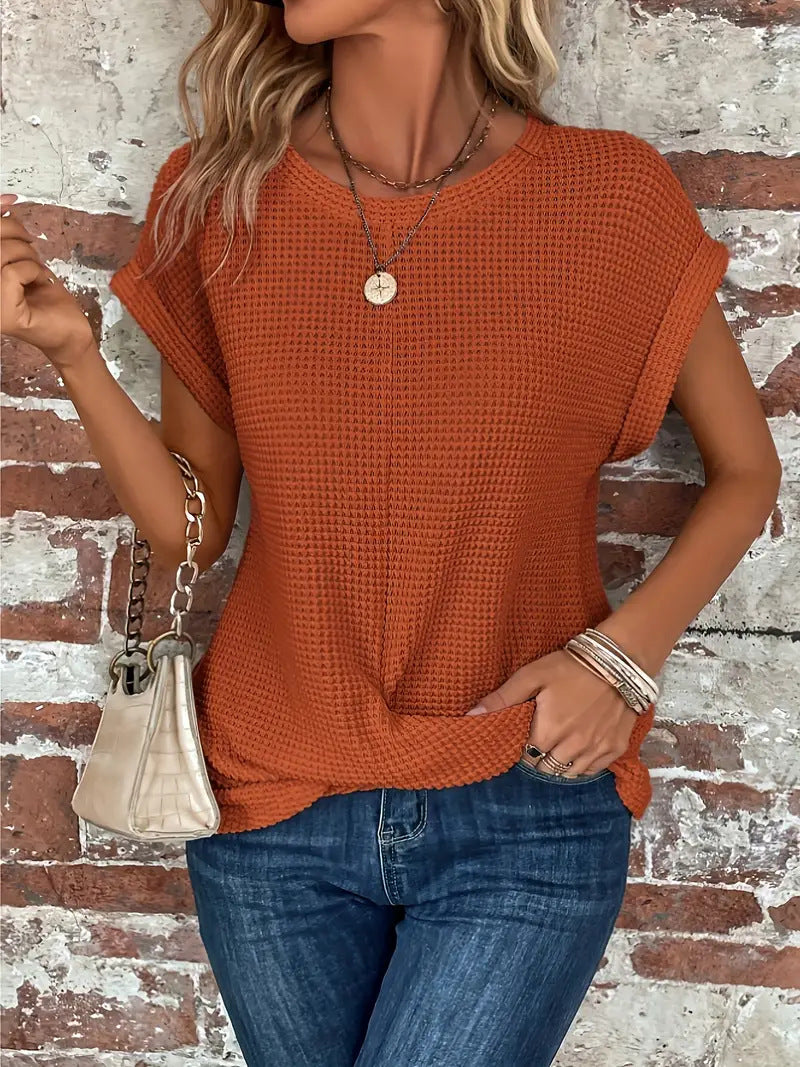 Lisa | Women's Blouse Elegant Round Neck Design