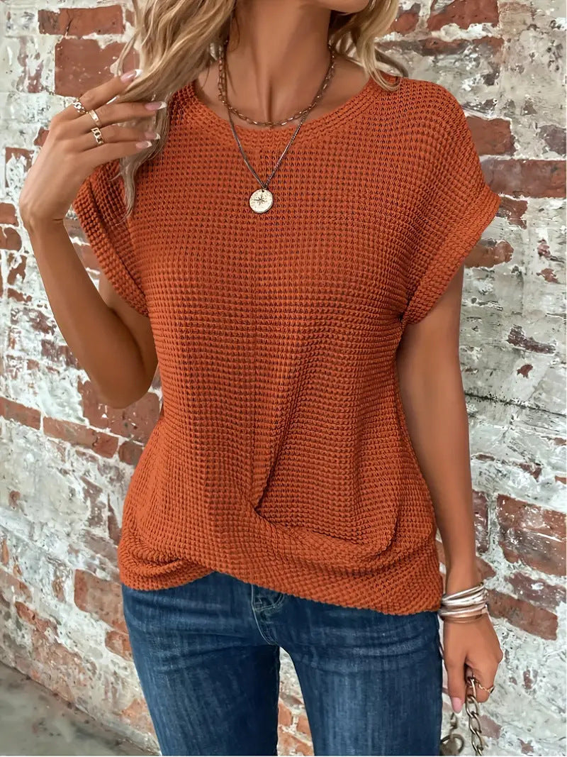 Lisa | Women's Blouse Elegant Round Neck Design
