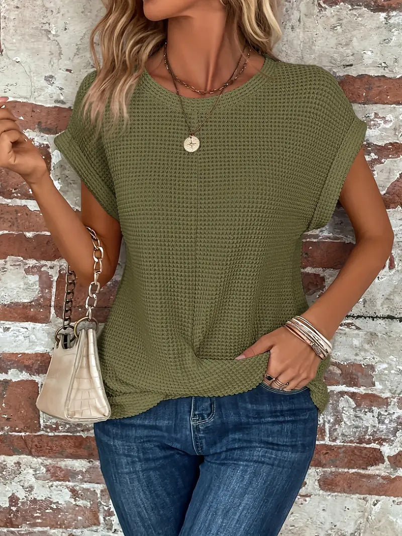 Lisa | Women's Blouse Elegant Round Neck Design