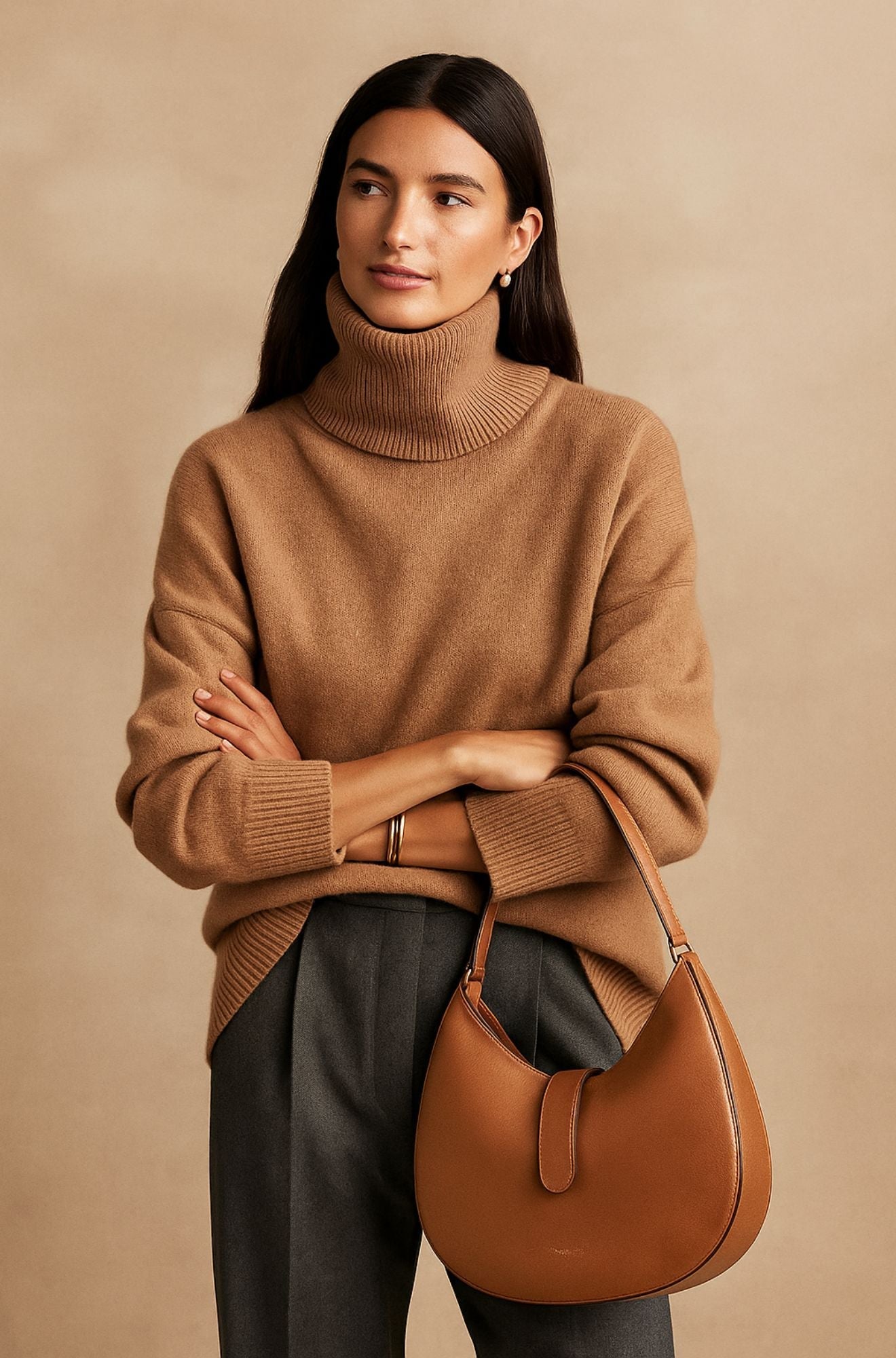 Julie - Refined Soft-Knit Roll Neck Jumper