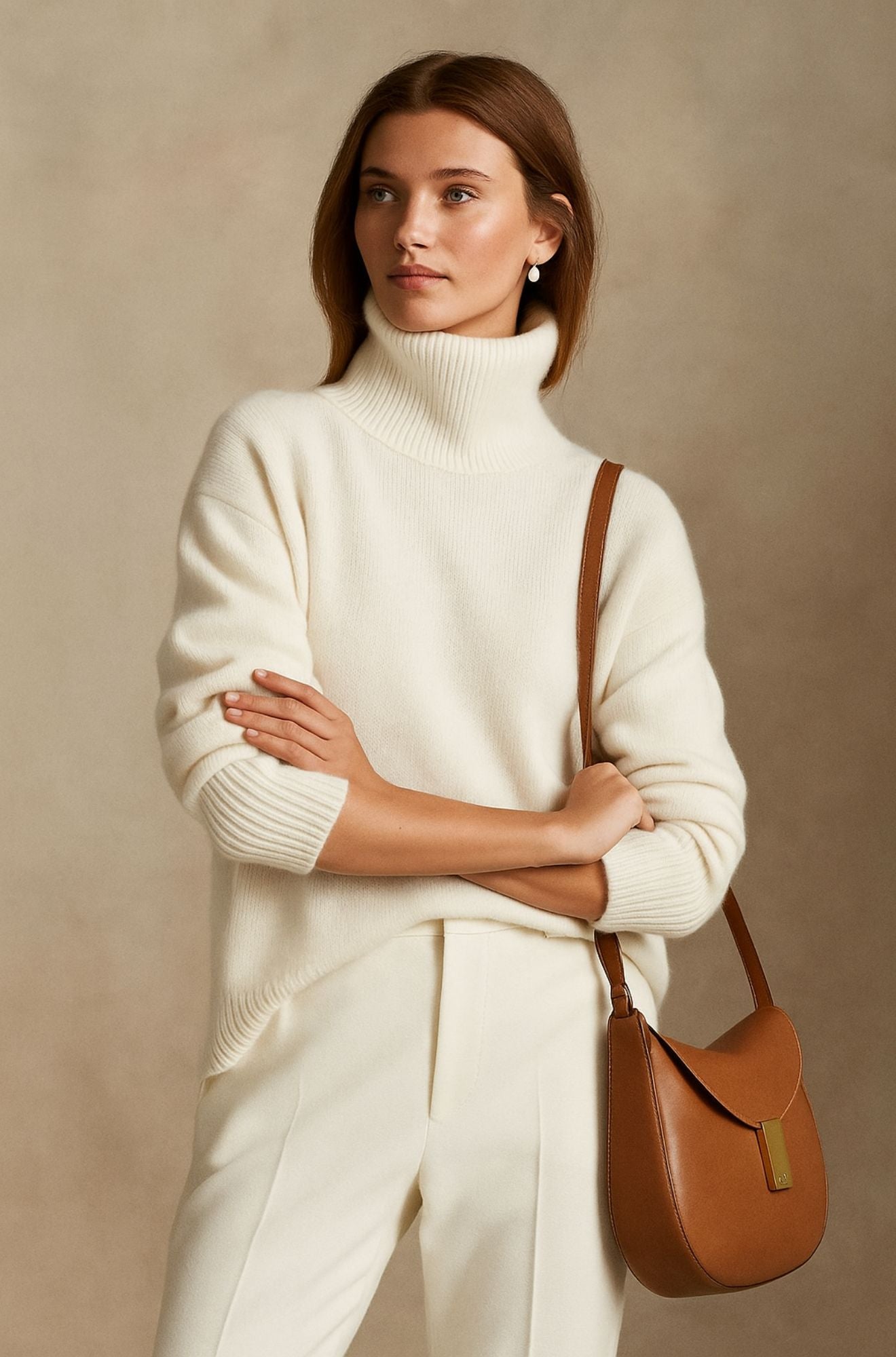 Julie - Refined Soft-Knit Roll Neck Jumper