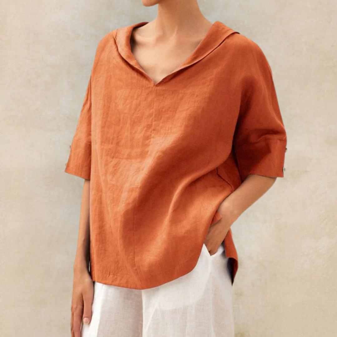 Keria™ - Casual Loose-Fit Blouse